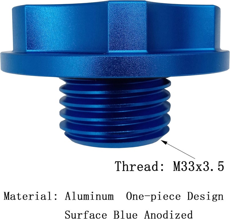 kweiny Engine Oil Filler Cap Aluminum Compatible with Ford Lincoln Mercury 1993-2010 Some Models - Image 5